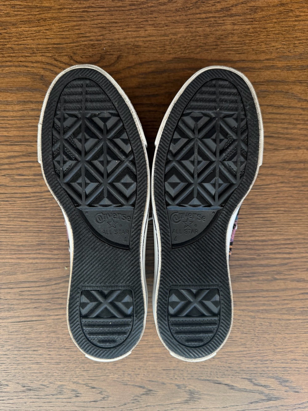 Converse Black Canvas Low-Top Sneakers with Rainbow Chalk Drawing Accents - Picture 5 of 5
